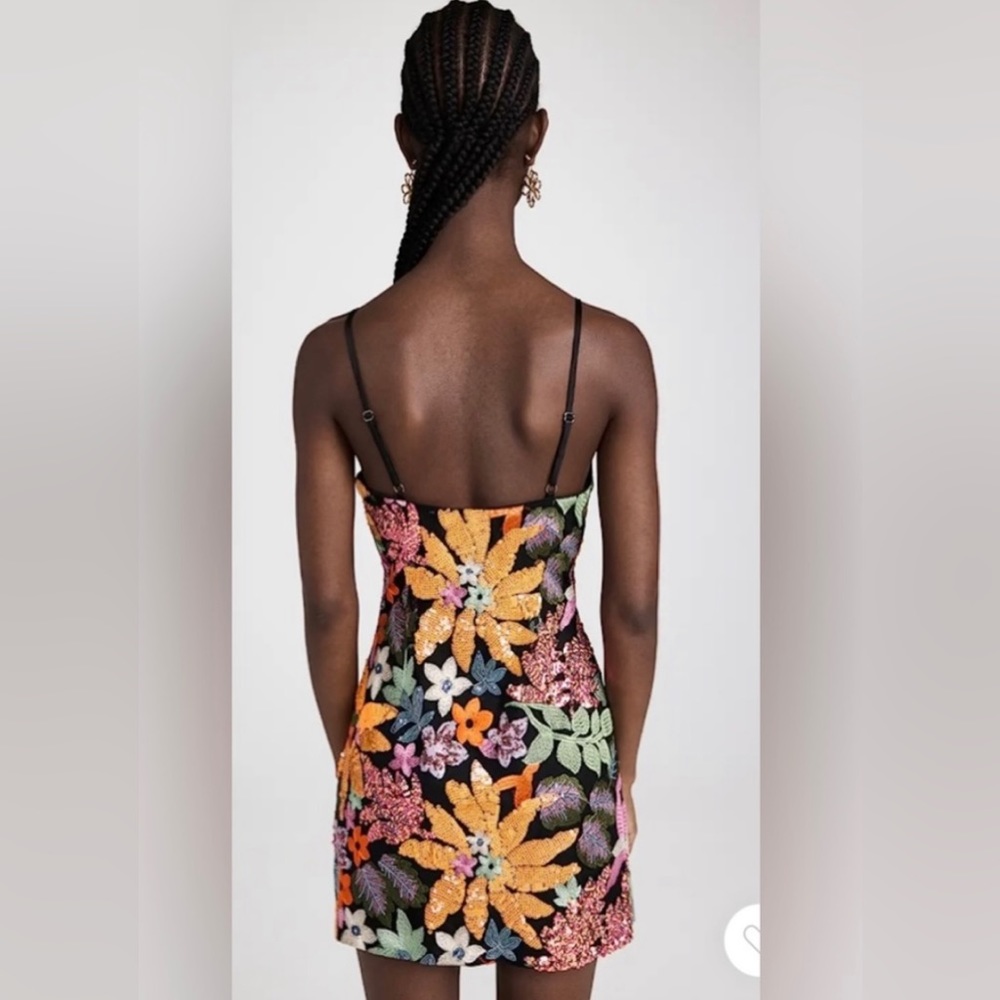 2X HOST PICK” Ramy Brook Sequined Floral Embroidered Dress. - Picture 11 of 14
